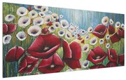 Tablou cu maci (120x50 cm), în 40 de alte dimensiuni noi