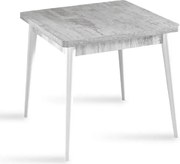 Masa bucatarie Brigitte, patrat, culoare alb 80 cm