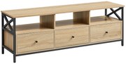 Comoda TV TAYLOR SONOMA cu rafturi si sertare, 147x40cm