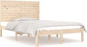 vidaXL Cadru de pat, 140x190 cm, lemn masiv