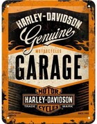 Placă metalică Harley Davidson - Garage