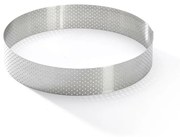 Inel rotund perforat pentru tort De Buyer 3098.07 18,5 cm, oțel inoxidabil