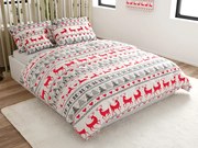 Lenjerie de pat din flanel DEER DREAMS albă Dimensiune lenjerie de pat: 70 x 90 cm | 140 x 200 cm