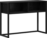 vidaXL Masă laterală Stejar Negru 100 x 36 x 75 cm Lemn compozit