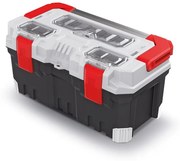 Cutie pentru scule cu maner metalic 49,6 x 25,8 x 24 cm, gri