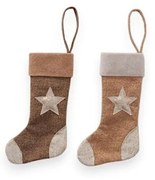 Set 2 ciorapi de Crăciun de agățat Boltze Stevy