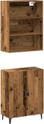 vidaXL Bufetă cu dulap de perete Lemn vechi din lemn prelucrat