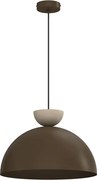 Lustră suspendată pe cablu NEVIS 1xE27/15W/230V, Ø 38 cm, maro