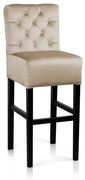 Scaun de bar tapitat Chester bej – H70 cm