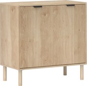 HOMCOM Dulap de Depozitare cu 2 Uși și Rafturi Reglabile, 78x40x77,5 cm, Stejar | Aosom Romania