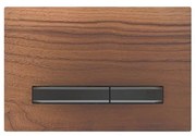 Clapeta de actionare Geberit Sigma50 nuc american/butoane negru mat