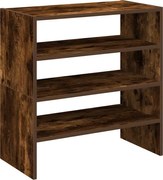vidaXL Rafturi pantofi 2 buc Stejar afumat stivuibil 60x30x30,5 cm