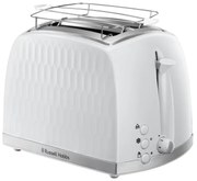 Prajitor de paine Russell Hobbs 26060-56, 850W, 2 felii, Orificii late, Dezghetare, Alb