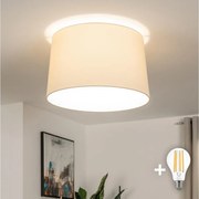 Brilagi - Plafonieră LED aplicată CERIA, 1 x E27, 40 W, 230 V, Ø 45 cm, bej