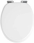 Capac de toaleta clasic din MDF cu inchidere lenta, WENKO