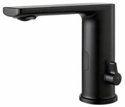 Baterie Lavoar Automată 1201 – Negru Mat, Senzor Infraroșu, Economie de Apă