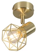 Spotlight Art Deco din alamă reglabil pe înălțime și rotabil - Mosh