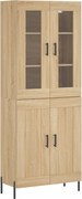 vidaXL Dulap înalt, stejar sonoma, 69,5x34x180 cm, lemn compozit