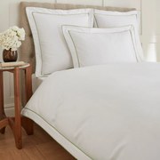Lenjerie de pat Heritage Collection Double Tape Edge 400TC White Sage