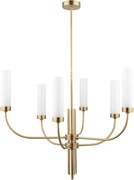 Candelabru modern realizat manual din alama Mussa 6L