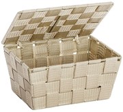 Coș cu capac pentru depozitare ADRIA, WENKO, bej