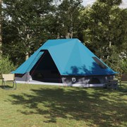 vidaXL Cort de familie Tipi cu acoperiș albastru 680 x 430 x 270 cm