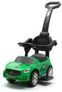 Mașinuță Baby Mix pentru copii cu sunet și barăde ghidare Racer, verde