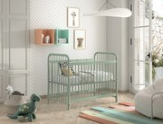 Pătuț Bebeluși BRONXX, Verde Olive, 60 x 120 cm (Metal) – BRONXX – Vipack