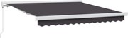 vidaXL Cortina Retractabilă Antracit 300 x 250 cm Stofă și Metal