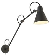 Aplica de perete cu brat articulat Swing gri