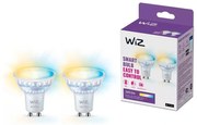 SET 2x LED Bec PAR16 GU10/4,7W/230V 2700-6500K CRI 90 Wi-Fi WiZ dimabil