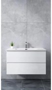 Catania || White Dulap de baie cu lavoar 60cm
