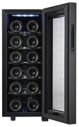 Racitor de vinuri Adler AD 8083, 33 L, Digital, 12 sticle, 15-18°C, Negru