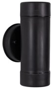 Aplica moderna de exterior cu iluminat ambiental up/down IP44 LIMBIO II neagra