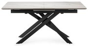 Masă de dining extensibilă cu blat ceramic cu blat suplimentar 89,5x160 cm Belma – Marckeric