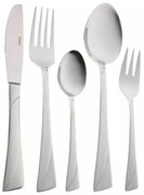 Set de 30 de tacâmuri Kinghoff KH 1454, Pentru 6 persoane, Oțel inoxidabil, Argint