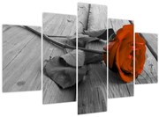 Tablou - Trandafir portocaliu (150x105 cm)