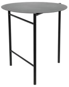 Masă de dining neagră rotundă din metal ø 70 cm Disc – Zone