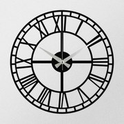 Ceas de perete Enzoclock - S002 Black , 48 x 48 cm