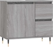 vidaXL Dulap de baie, gri sonoma, 65x33x60 cm, lemn prelucrat