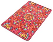Covoraș de baie Foutastic Mandala, 60 x 40 cm, orange