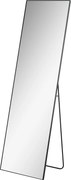 HOMCOM Oglindă Verticală din Metal, 50x2x161.5 cm, Negru | Aosom Romania