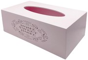 Cutie pentru servetele HOME, Roz, 25x14x9cm