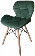 JAKS SCAUN VELUR VERDE, STILUL SCANDINAV