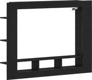 vidaXL Cabinet TV Stejar negru 152 x 22 x 113 cm Lemn compozit