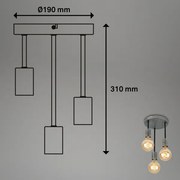 Lustră pe cablu HENGA 3xE27/60W/230V Briloner