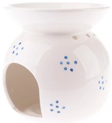 Lampa aromatica din porțelan Campesino albă, 9,8 x12,5 cm