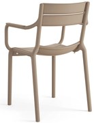 MAZZONI EXPORT LUSSO Bej - SCAUN MODERN DE BUCĂTĂRIE GRĂDINĂ CAFENEA (STIVUIT)