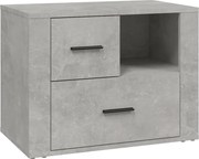 vidaXL Noptieră, gri beton, 60x36x45 cm, lemn prelucrat