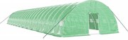 vidaXL Seră cu cadru din oțel, verde, 144 m², 24x6x2,85 m